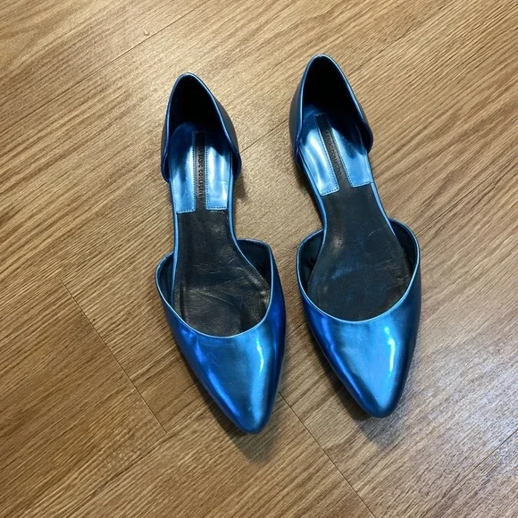 Zara blue flats shoes - Picture 2 of 11